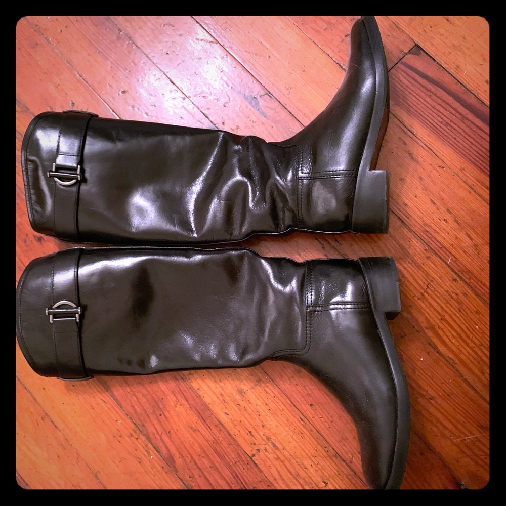 Tory Burch Black Leather Boots